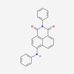 molecular formula C24H16N2O2 B2716077 2-苯基-6-(苯基氨基)-1H-苯并[de]异喹啉-1,3(2H)-二酮 CAS No. 102542-91-6