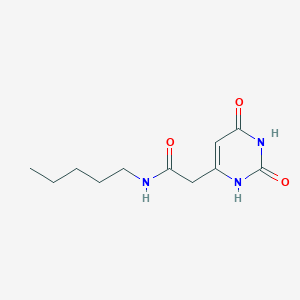 molecular formula C11H17N3O3 B2716087 2-(2,4-dioxo-1H-pyrimidin-6-yl)-N-pentylacetamide CAS No. 868229-05-4