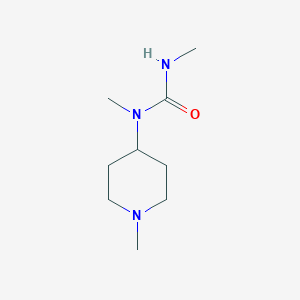 molecular formula C9H19N3O B2716090 1,3-二甲基-1-(1-甲基哌啶-4-基)脲 CAS No. 1598520-82-1