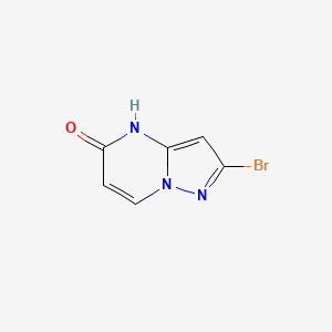 molecular formula C6H4BrN3O B2716100 2-Bromopyrazolo[1,5-a]pyrimidin-5(4H)-one CAS No. 2357108-27-9