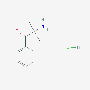 molecular formula C10H15ClFN B2716110 1-Fluoro-2-methyl-1-phenylpropan-2-amine;hydrochloride CAS No. 75198-13-9