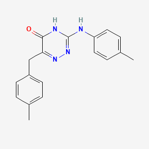 6-(4-methylbenzyl)-3-(p-tolylamino)-1,2,4-triazin-5(4H)-one