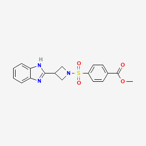 methyl 4-((3-(1H-benzo[d]imidazol-2-yl)azetidin-1-yl)sulfonyl)benzoate