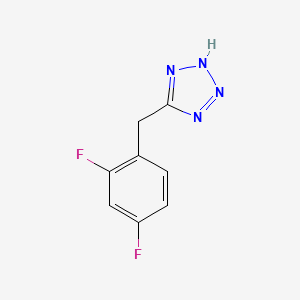 molecular formula C8H6F2N4 B2716129 5-[(2,4-difluorophenyl)methyl]-1H-1,2,3,4-tetrazole CAS No. 925698-99-3