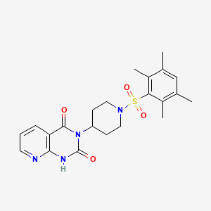 3-(1-((2,3,5,6-tetramethylphenyl)sulfonyl)piperidin-4-yl)pyrido[2,3-d]pyrimidine-2,4(1H,3H)-dione