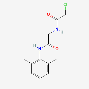molecular formula C12H15ClN2O2 B2716144 2-chloro-N-{[(2,6-dimethylphenyl)carbamoyl]methyl}acetamide CAS No. 50333-31-8