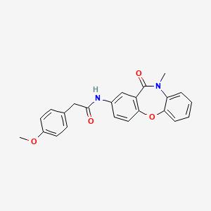 2-(4-methoxyphenyl)-N-(10-methyl-11-oxo-10,11-dihydrodibenzo[b,f][1,4]oxazepin-2-yl)acetamide