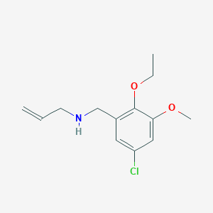 molecular formula C13H18ClNO2 B271616 N-allyl-N-(5-chloro-2-ethoxy-3-methoxybenzyl)amine 