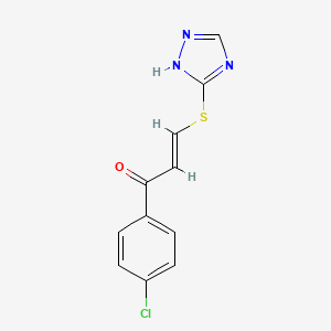 1-(4-chlorophenyl)-3-(1H-1,2,4-triazol-3-ylsulfanyl)-2-propen-1-one