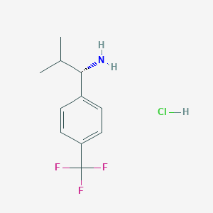 (S)-2-Methyl-1-(4-(trifluoromethyl)phenyl)propan-1-amine hydrochloride