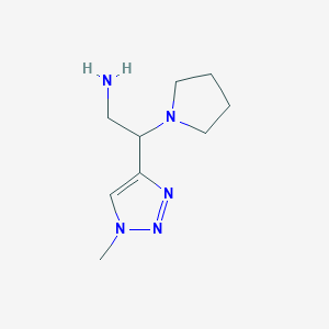 2-(1-Methyltriazol-4-yl)-2-pyrrolidin-1-ylethanamine