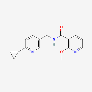molecular formula C16H17N3O2 B2716206 N-[(6-cyclopropylpyridin-3-yl)methyl]-2-methoxypyridine-3-carboxamide CAS No. 2097888-56-5