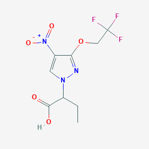2-[4-nitro-3-(2,2,2-trifluoroethoxy)-1H-pyrazol-1-yl]butanoic acid