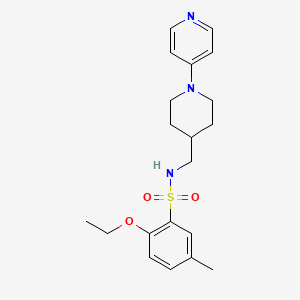 2-ethoxy-5-methyl-N-((1-(pyridin-4-yl)piperidin-4-yl)methyl)benzenesulfonamide