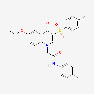 2-(6-ethoxy-4-oxo-3-tosylquinolin-1(4H)-yl)-N-(p-tolyl)acetamide