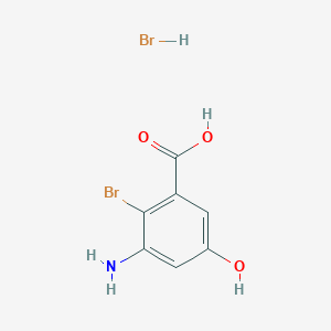 3-Amino-2-bromo-5-hydroxybenzoic acid hydrobromide