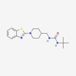 molecular formula C18H26N4OS B2716224 1-((1-(Benzo[d]thiazol-2-yl)piperidin-4-yl)methyl)-3-(tert-butyl)urea CAS No. 1797058-22-0