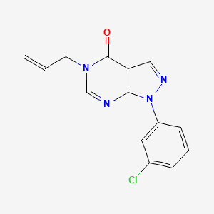 1-(3-Chlorophenyl)-5-prop-2-enylpyrazolo[3,4-d]pyrimidin-4-one
