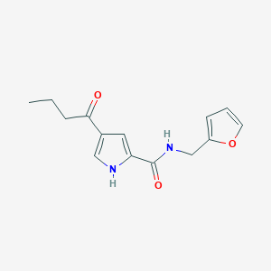 molecular formula C14H16N2O3 B2716234 4-butyryl-N-(2-furylmethyl)-1H-pyrrole-2-carboxamide CAS No. 478259-64-2