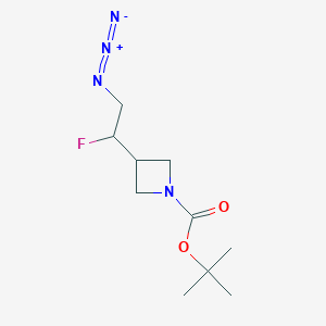 Tert-butyl 3-(2-azido-1-fluoroethyl)azetidine-1-carboxylate