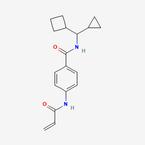 N-[Cyclobutyl(cyclopropyl)methyl]-4-(prop-2-enoylamino)benzamide