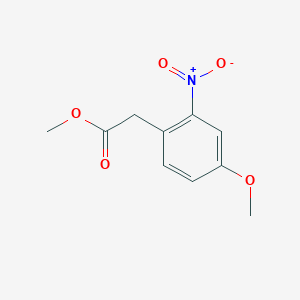 molecular formula C10H11NO5 B2716249 Methyl 2-(4-methoxy-2-nitrophenyl)acetate CAS No. 90923-03-8