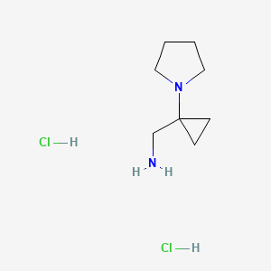 (1-(Pyrrolidin-1-yl)cyclopropyl)methanamine dihydrochloride