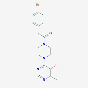 2-(4-Bromophenyl)-1-[4-(5-fluoro-6-methylpyrimidin-4-yl)piperazin-1-yl]ethanone