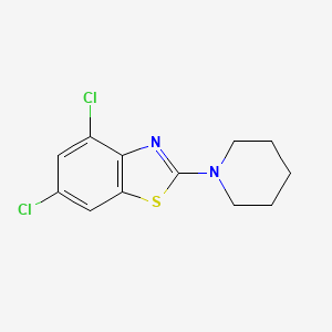 molecular formula C12H12Cl2N2S B2716262 4,6-二氯-2-哌啶-1-基-1,3-苯并噻唑 CAS No. 252725-58-9