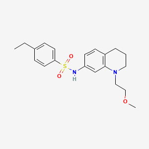 molecular formula C20H26N2O3S B2716267 4-乙基-N-(1-(2-甲氧乙基)-1,2,3,4-四氢喹啉-7-基)苯磺酰胺 CAS No. 1171182-58-3