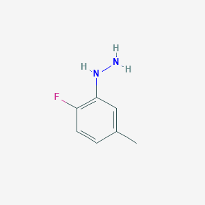 molecular formula C7H9FN2 B2716268 (2-氟-5-甲基苯基)肼 CAS No. 293330-02-6