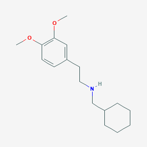 molecular formula C17H27NO2 B271627 N-(cyclohexylmethyl)-N-[2-(3,4-dimethoxyphenyl)ethyl]amine 