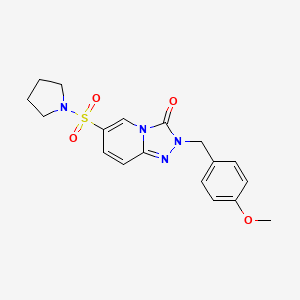 2-(4-methoxybenzyl)-6-(pyrrolidin-1-ylsulfonyl)[1,2,4]triazolo[4,3-a]pyridin-3(2H)-one