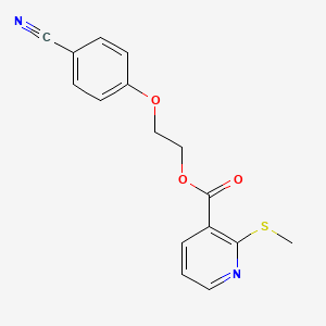 2-(4-Cyanophenoxy)ethyl 2-(methylsulfanyl)pyridine-3-carboxylate