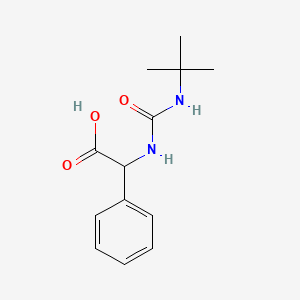 [(Tert-butylcarbamoyl)amino](phenyl)acetic acid