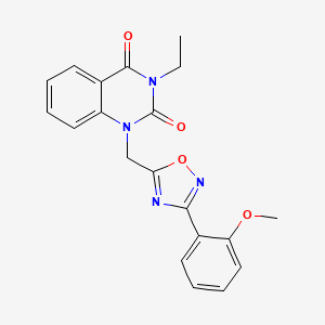 3-ethyl-1-((3-(2-methoxyphenyl)-1,2,4-oxadiazol-5-yl)methyl)quinazoline-2,4(1H,3H)-dione