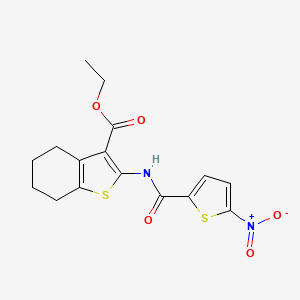 Ethyl 2-(5-nitrothiophene-2-carboxamido)-4,5,6,7-tetrahydrobenzo[b]thiophene-3-carboxylate