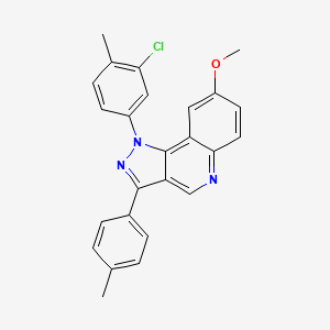 molecular formula C25H20ClN3O B2716317 1-(3-chloro-4-methylphenyl)-8-methoxy-3-(4-methylphenyl)-1H-pyrazolo[4,3-c]quinoline CAS No. 932488-59-0