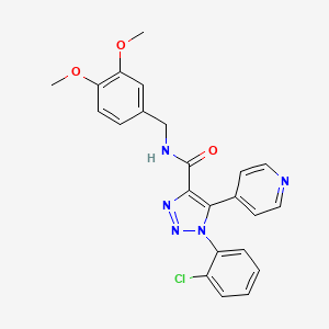 molecular formula C23H20ClN5O3 B2716333 N-(3-acetylphenyl)-6-isopropyl-2-methylimidazo[2,1-b][1,3]thiazole-5-sulfonamide CAS No. 1207040-82-1