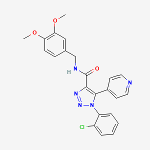 molecular formula C23H20ClN5O3 B2716333 N-(3-乙酰基苯基)-6-异丙基-2-甲基咪唑[2,1-b][1,3]噻唑-5-磺酰胺 CAS No. 1207040-82-1