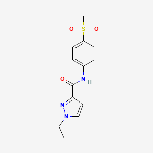 1-ethyl-N-(4-(methylsulfonyl)phenyl)-1H-pyrazole-3-carboxamide