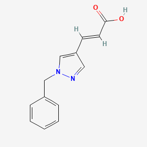 molecular formula C13H12N2O2 B2716337 (2E)-3-(1-苄基-1H-吡唑-4-基)丙烯酸 CAS No. 121358-81-4