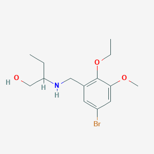 2-[(5-Bromo-2-ethoxy-3-methoxybenzyl)amino]-1-butanol