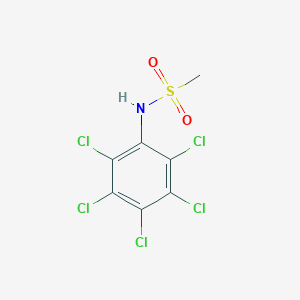 molecular formula C7H4Cl5NO2S B2716340 N-(高氯苯基)甲磺酰胺 CAS No. 130104-25-5