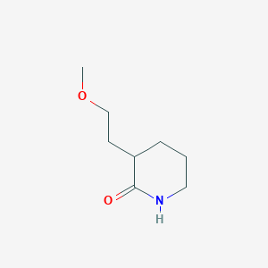 molecular formula C8H15NO2 B2716342 3-(2-Methoxyethyl)piperidin-2-one CAS No. 1565410-36-7