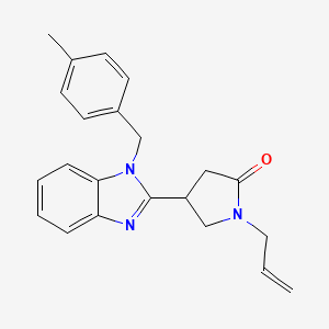 1-allyl-4-(1-(4-methylbenzyl)-1H-benzo[d]imidazol-2-yl)pyrrolidin-2-one