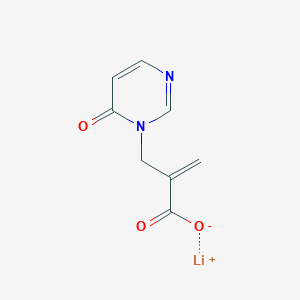 Lithium;2-[(6-oxopyrimidin-1-yl)methyl]prop-2-enoate