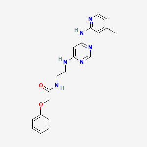 N-(2-((6-((4-methylpyridin-2-yl)amino)pyrimidin-4-yl)amino)ethyl)-2-phenoxyacetamide