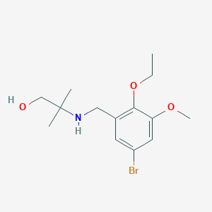 2-[(5-Bromo-2-ethoxy-3-methoxybenzyl)amino]-2-methyl-1-propanol