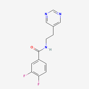 3,4-difluoro-N-(2-(pyrimidin-5-yl)ethyl)benzamide